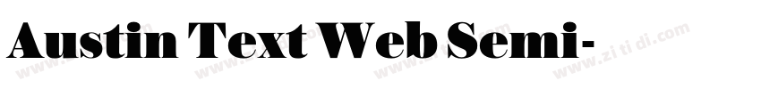 Austin Text Web Semi字体转换